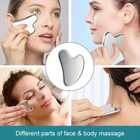 Silicone Ice Grid Scraping Plate Facial Care Tool Set with Storage Bag for Applying Ice Grid to Face