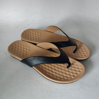 Herringbone Summer Sandals for Women, Soft Sole Non-Slip Flat Sandals, Comfortable Outdoor Wear, Toe-strap Design