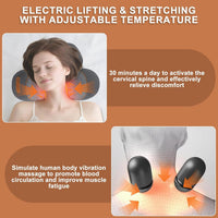 Cervical massage pillow electric shoulder and neck massager sleep aid pillow