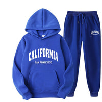 loose fleece hoodie set, men's and women's long sleeve hoodie and pants, hooded sweatshirt