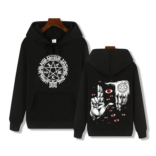 Causal Unisex Hoodie Casual Loose Fleece Printed Sweatshirt Trendy