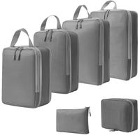 Compressed travel storage bag set, digital toiletries and cosmetics storage bag, shoes, luggage, clothing, travel storage bag