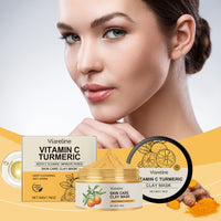 Viareline Vitamin C Deep Cleansing Mud Mask Gently Cleans, Hydrates And Moisturizes Facial Skin