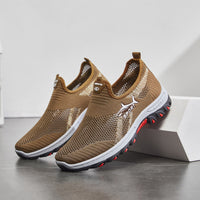 New Men's Casual Shoes, Comfortable and Breathable Sports Shoes, Slip-On Dad Shoes, Soft Sole Cloth Shoes