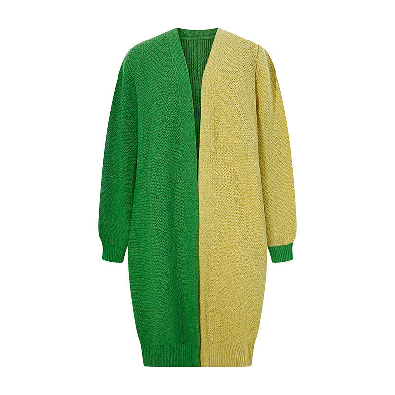 Versatile lazy style loose cardigan sweater jacket