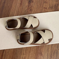Flat Heeled Toe-Covered Sandals for Women,Casual Shoes