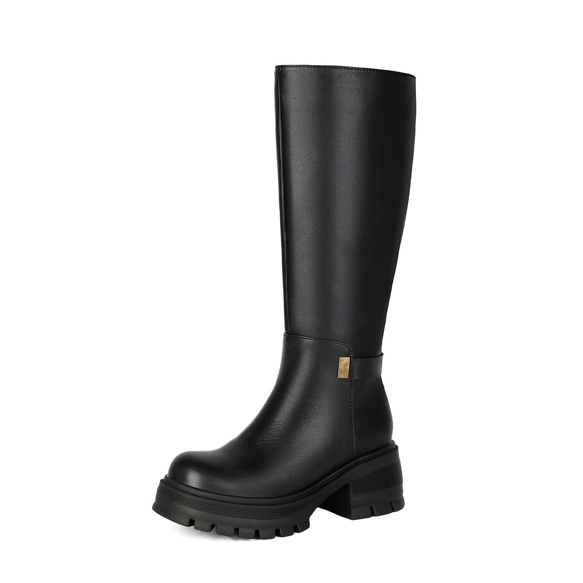High Heel Over-the-Knee Boots for Women, Faux Suede Punk Style Chunky Heel Autumn/Winter Fashion