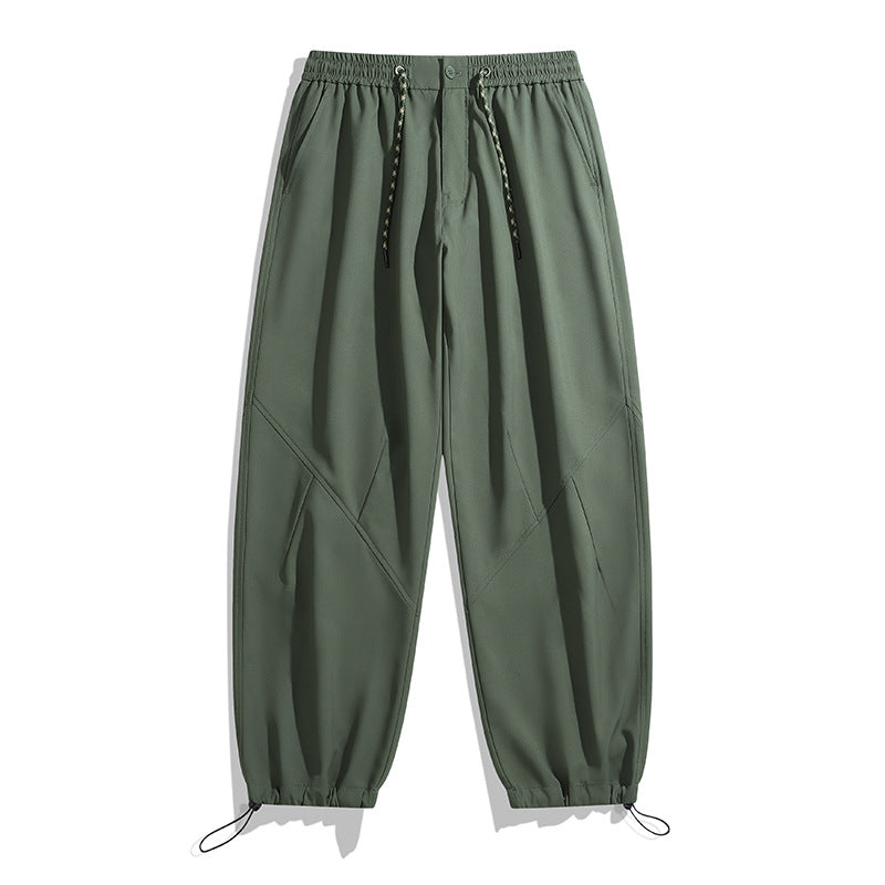 Casual Cargo Pants for Women and Men, Drawstring Waist