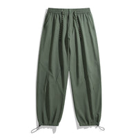 Casual Cargo Pants for Women and Men, Drawstring Waist