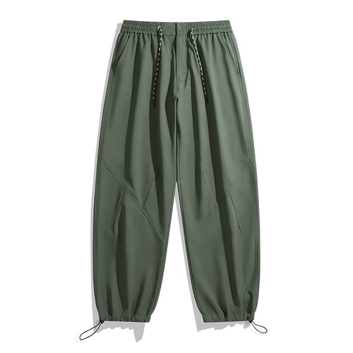 Casual Cargo Pants for Women and Men, Drawstring Waist
