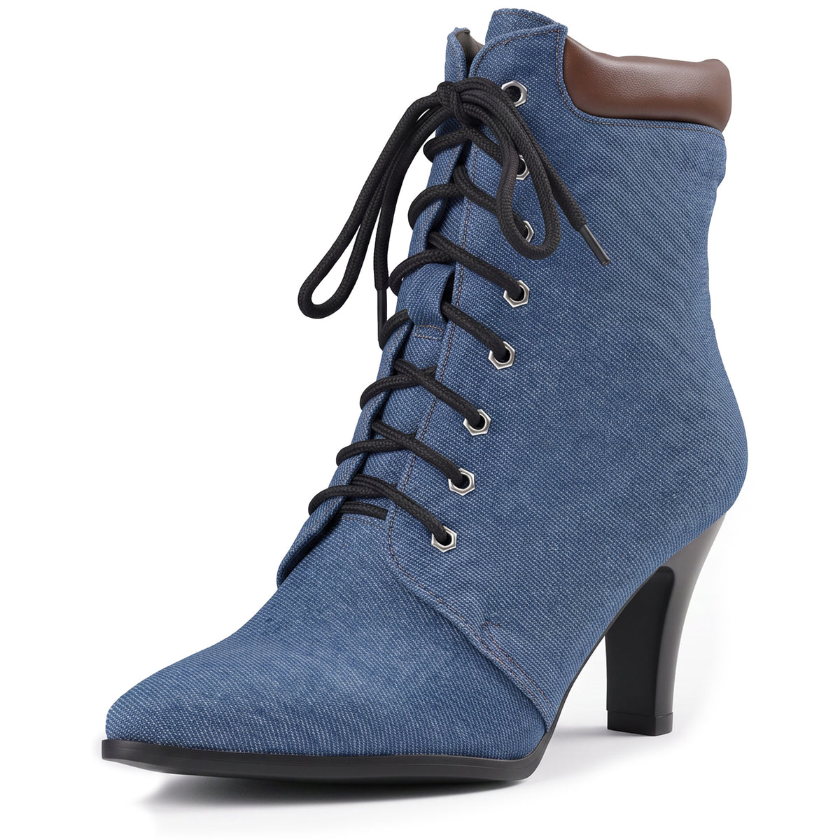 Low-cut Martin Boots Women's Pointed Toe Lace-up Ankle Boots Wide Sizes Autumn Winter Fashion Style Made to order, ships in 7 days