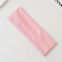 Cotton Elastic Headband Wide Sweat-Absorbent Band, Solid Color, Multi-Functional Headwear