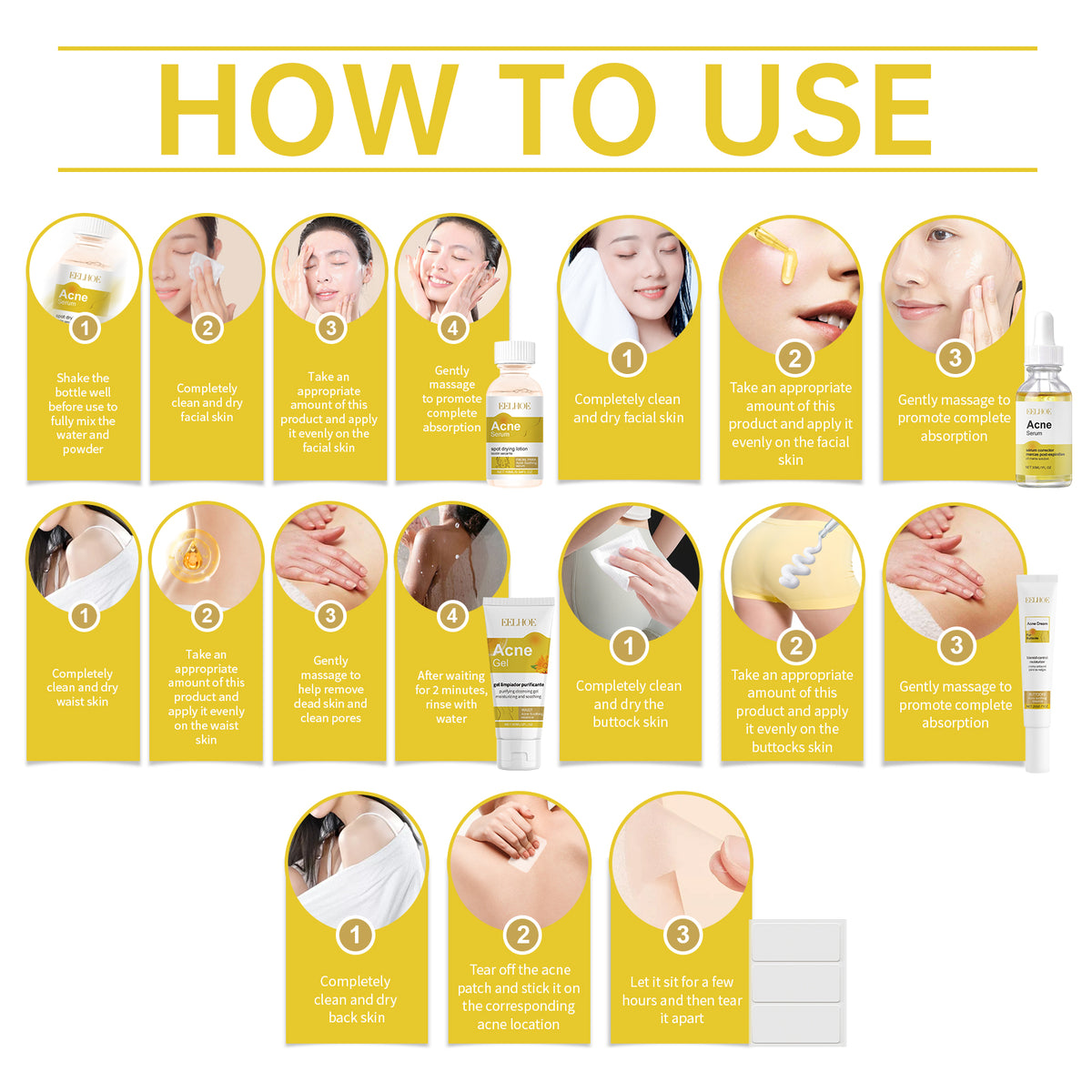 Acne Skin Care Set Skin Care For Acne Skin Is Suitable For Moisturizing And Beautify Soft Skin