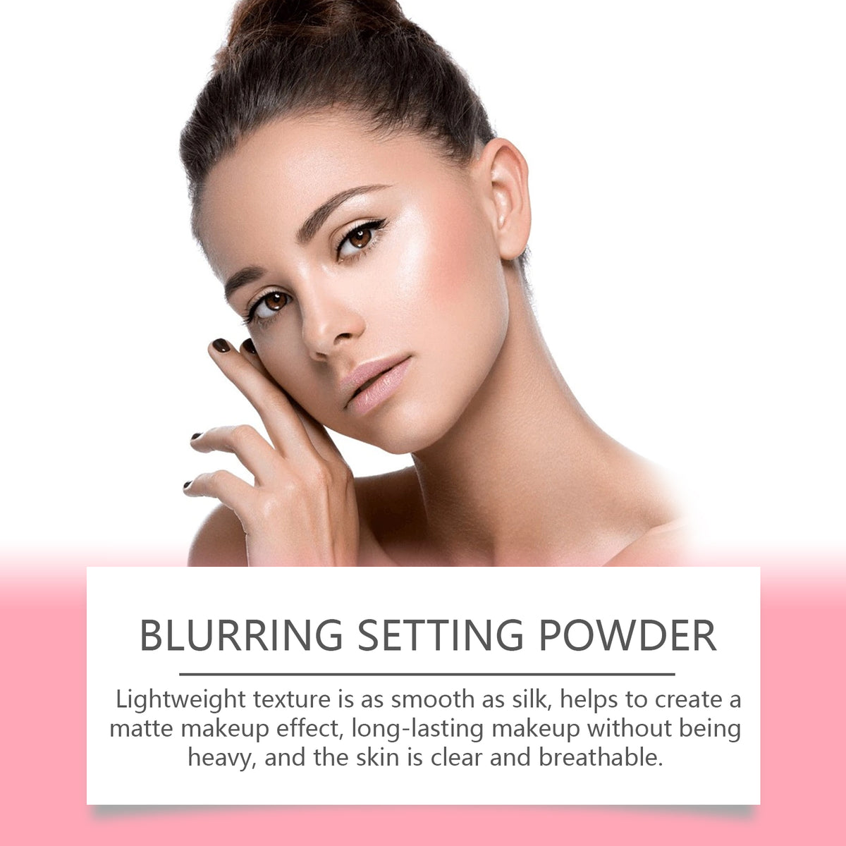 Eelhope The Setting Powder With Brush (Beige) Has A Natural, Light, Fine, Breathable And Snaky Look. It Is Suitable For Both Dry And Wet Use And Can Last For A Long Time Without Fading