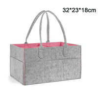 Felt diaper storage bag