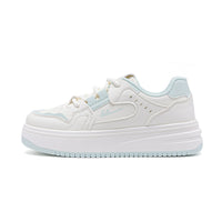 Color blocked breathable women's thick soled shoes for warmth