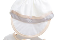 baby boy clothes white baptism baby romper set with hat turndown collar newborn first boy birthday clothing 3-24M