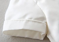 baby boy clothes white baptism baby romper set with hat turndown collar newborn first boy birthday clothing 3-24M