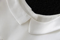 baby boy clothes white baptism baby romper set with hat turndown collar newborn first boy birthday clothing 3-24M