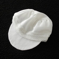 baby boy clothes white baptism baby romper set with hat turndown collar newborn first boy birthday clothing 3-24M