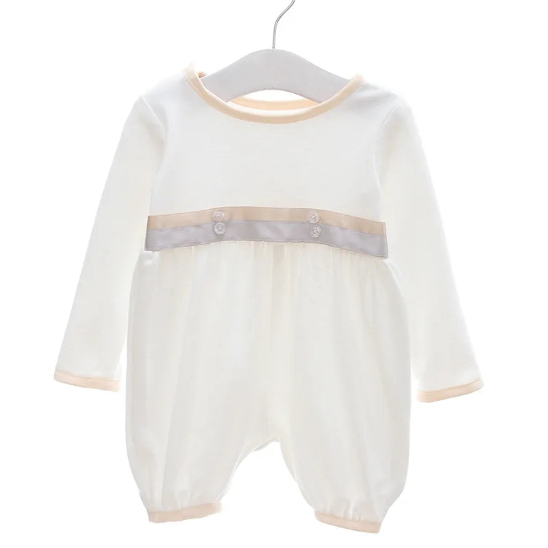 baby boy clothes white baptism baby romper set with hat turndown collar newborn first boy birthday clothing 3-24M