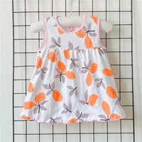 Baby Girls Princess Dress Summer Clothes Cotton Clothing 0-2 Years