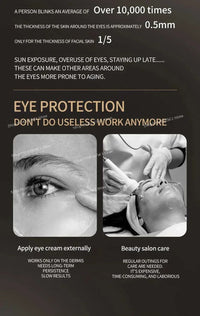 New Eye Massage Device, EMS Tech + Airbag Hot Compress, Relieves Eye Fatigue, Smooths Fine Lines, Lifts Face,  Eye Care Tool