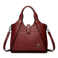 2024 New Fashion Trend Women's Handbag High Quality Soft Leather Women Shoulder Bolsas Solid Color Retro Female Tote Bags Sac