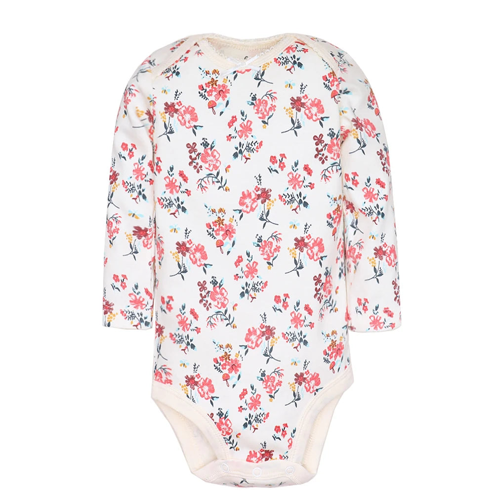 Baby Girl Clothes 5Pcs/Lot Body Suit 2023 Spring Summer Toddler Boys Romper Cartoon Newborn Outfits Infant Clothes Set Cotton