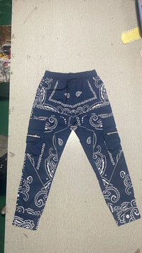New Men's Cargo Pants Trend Printed Loose Hip Hop Fashion Street Wear Big Pocket Overalls Men Bright Color Four Seasons Trousers