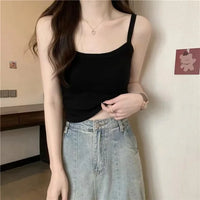 Crop Top Women's Sleeveless Fashion Camisole Basic T-Shirt Vest Tube Top