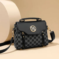 Fashion Women Handbag with Top Handle, Detachable Crossbody Strap,Flap Over Shoulder Purse,Classic Daily Commuter Bag for Dating