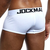 Men's Cotton Boxer Briefs Trunk Underwear with Convex Pouch Design