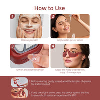 Eye Massager under-eyes Relax Fatigue Eye Glasses Lighten Dark Circles Smooth Eye Fine Line belleza Eye Care