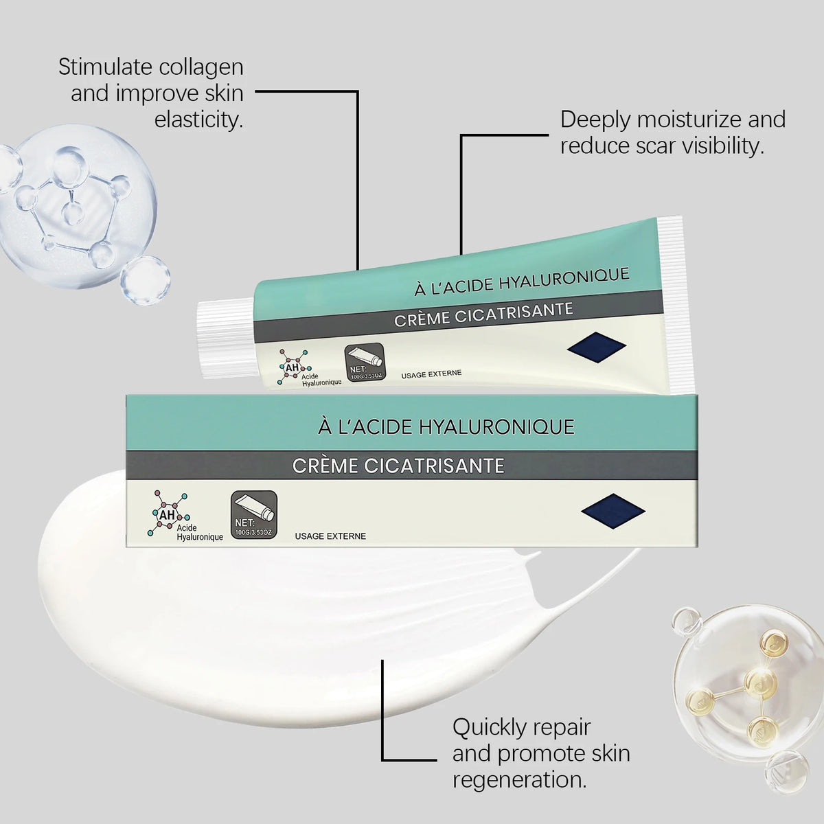 Skin Care Cream - Gentle and Skin-Friendly, Non-Greasy, Comfortable, Protects and Smooths the Skin, Ideal for Daily Care