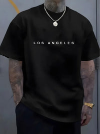 Men's Fashion Trendy Round Neck T-shirt Versatile Short Sleeve Shirt Outdoor Trendy Breathable T-shirt