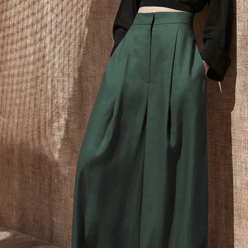 Woman Trousers Trends 2025 Wide Leg With Pockets Autumn Comfortable Stretch Casual One Size Classic Xxl Slacks G Pants for Women