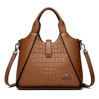 2024 New Fashion Trend Women's Handbag High Quality Soft Leather Women Shoulder Bolsas Solid Color Retro Female Tote Bags Sac
