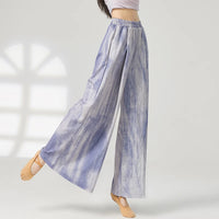 Women's wide-leg trousers made of chiffon, flowing and loose, suitable for formal party and wedding wear, as well as casual wear