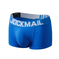 Men's Cotton Boxer Briefs Trunk Underwear with Convex Pouch Design
