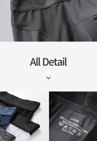 Extra Long Sports Underwear Men's Boxer Briefs Anti-Wear Leg Running Large Size Breathable Training Boxer Briefs