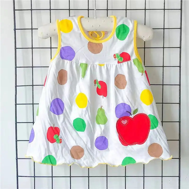 Baby Girls Princess Dress Summer Clothes Cotton Clothing 0-2 Years