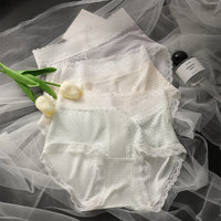 Women's Seamless Panties Set Pack Fashion Micro Underwear Lace Triangular Briefs