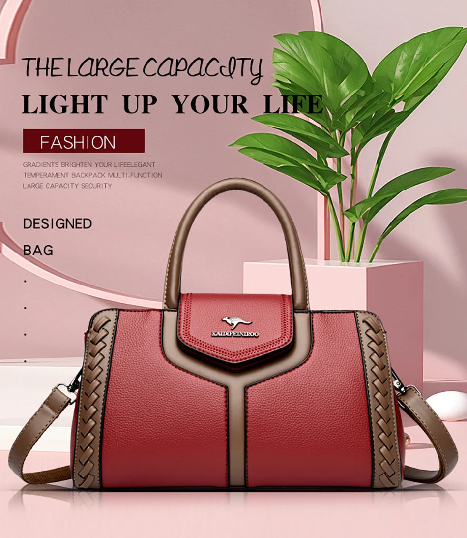 2024 New Fashion Trend Women's Handbag High Quality Large Capacity Female Tote Bags Famous Luxury Brand Women Shoulder Bag Sac