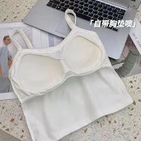 Crop Top Women's Sleeveless Fashion Camisole Basic T-Shirt Vest Tube Top