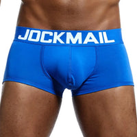 Men's Cotton Boxer Briefs Trunk Underwear with Convex Pouch Design