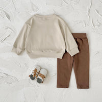 2025 Baby Boy Clothes MAMA'S BOY Sets Fall Baby Girl Infant Outfit Sweatshirt Top Pants 2Pcs Long Sleeve Winter Warm Infant Suit