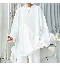 Men's Trendy Casual Long Sleeve T-Shirt High Street Loose Fit Comfortable Wear Modern Minimalist Style Everyday Essential