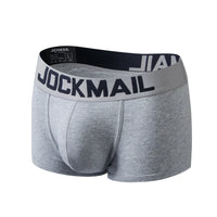 Men's Cotton Boxer Briefs Trunk Underwear with Convex Pouch Design