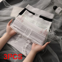 Women's Seamless Panties Set Pack Fashion Micro Underwear Lace Triangular Briefs